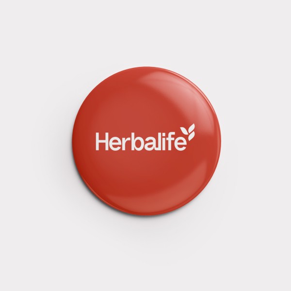 Button "Herbalife" 56 mm (Papaya)