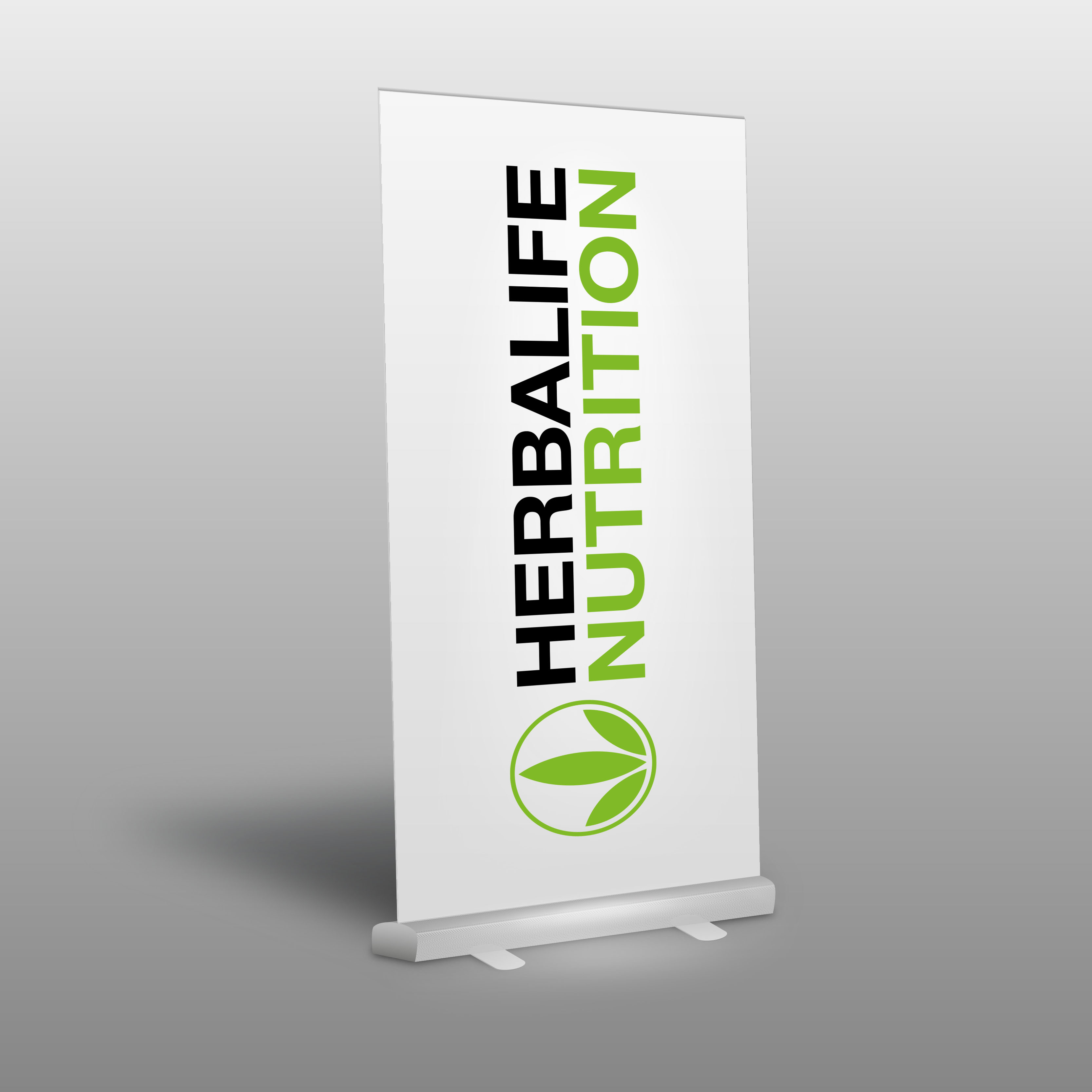 Roll-Up HERBALIFE NUTRITION LOGO WEISS