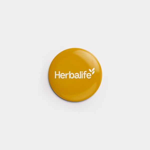 Mini-Button "Herbalife" 32 mm (Pumpkin)
